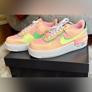 Nike Air Force 1 Shadow 'Arctic Punch Barely Volt' CU8591-601 SIZE 7 NIB